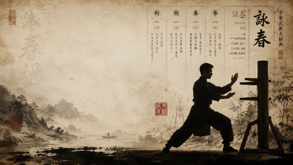 Drewniany manekin Wing Chun (muk yan jong)